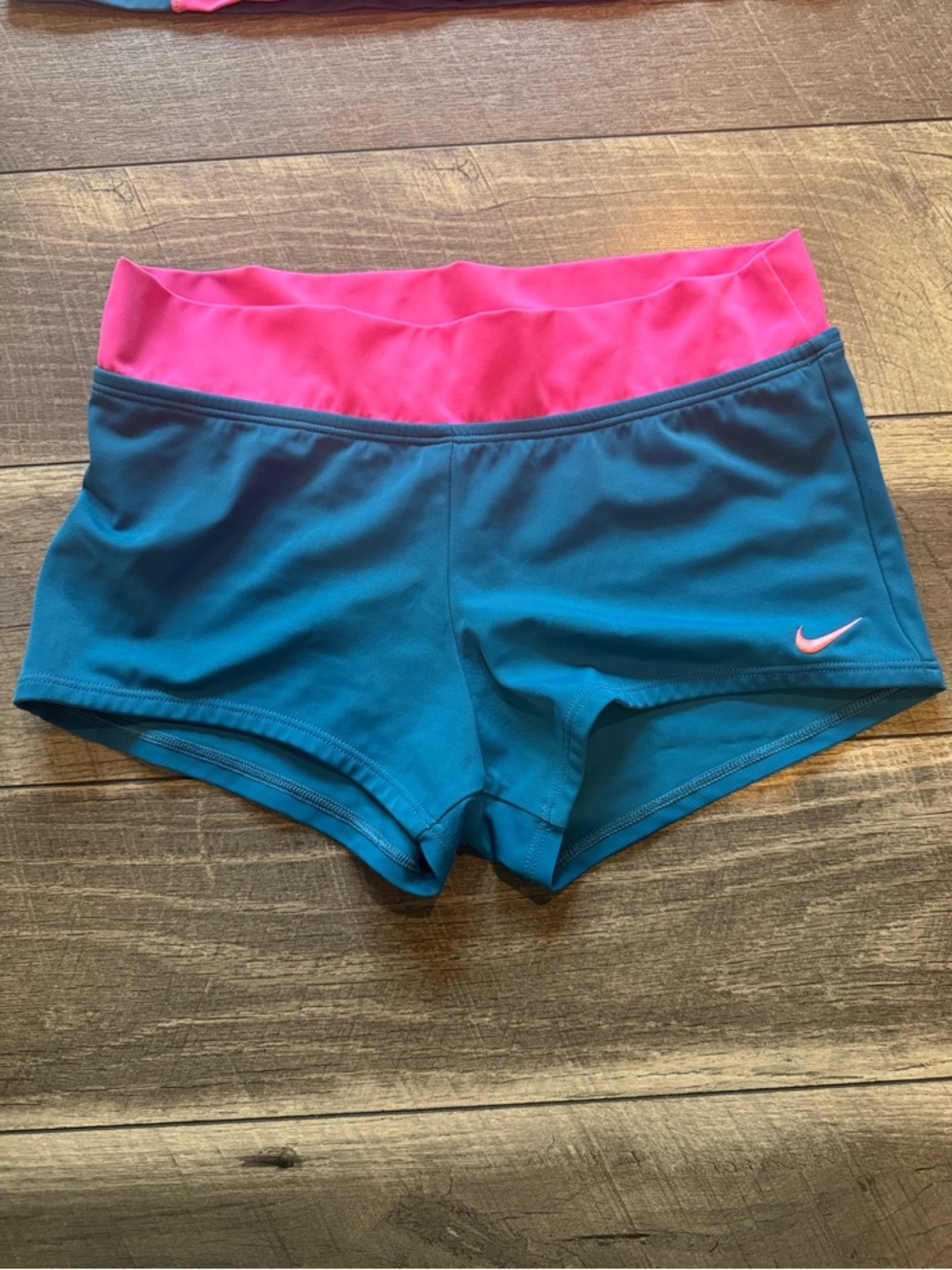 Nike Hot Pink and Teal Athletic Tankini Set - Picture 2 of 11